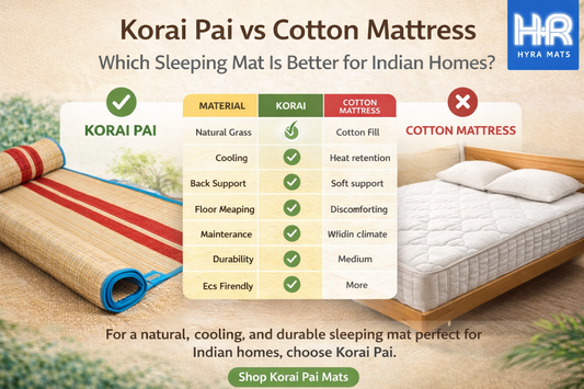 Korai Pai vs Cotton Mattress