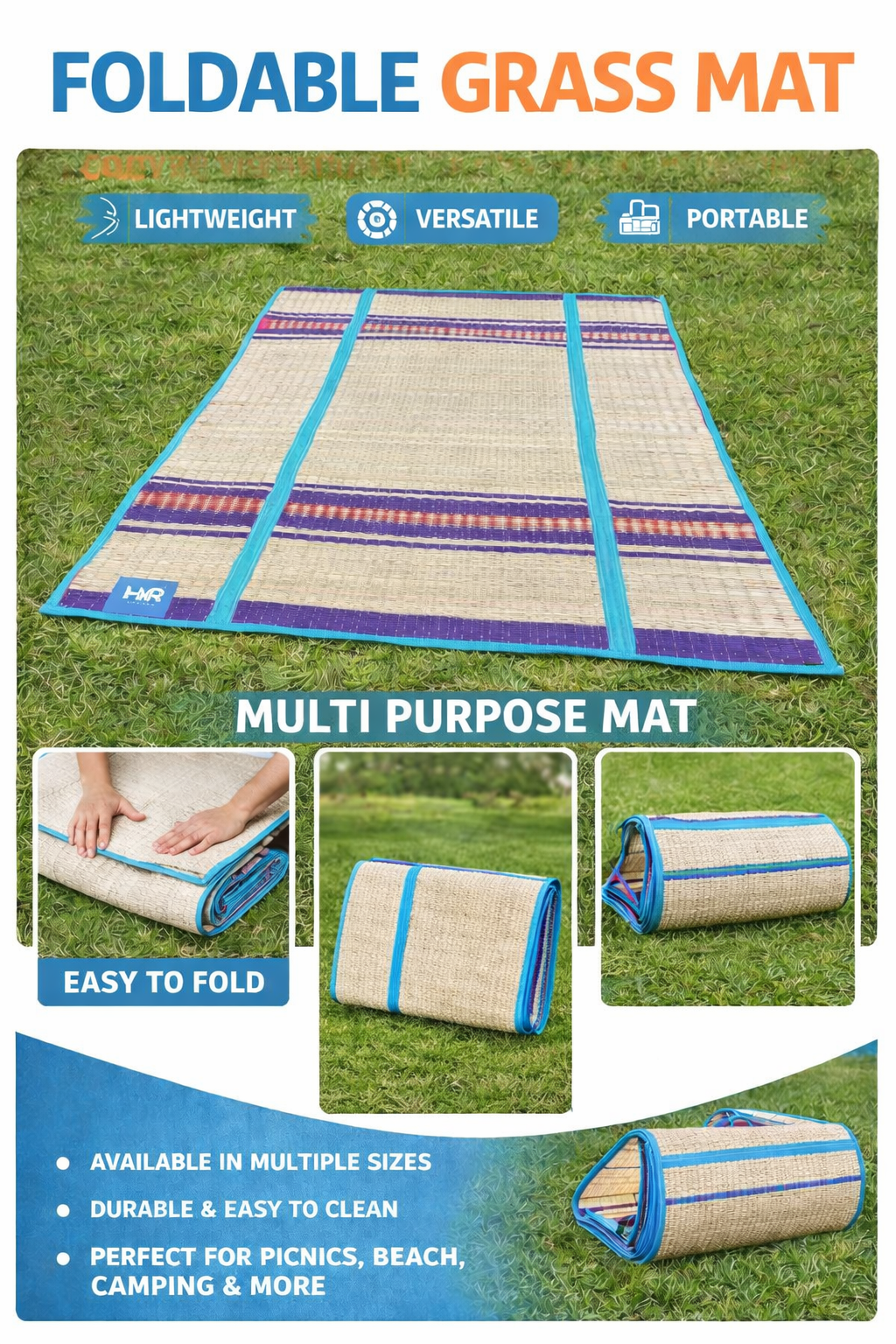 FOLDABLE MAT 3x6 korai grass mat
