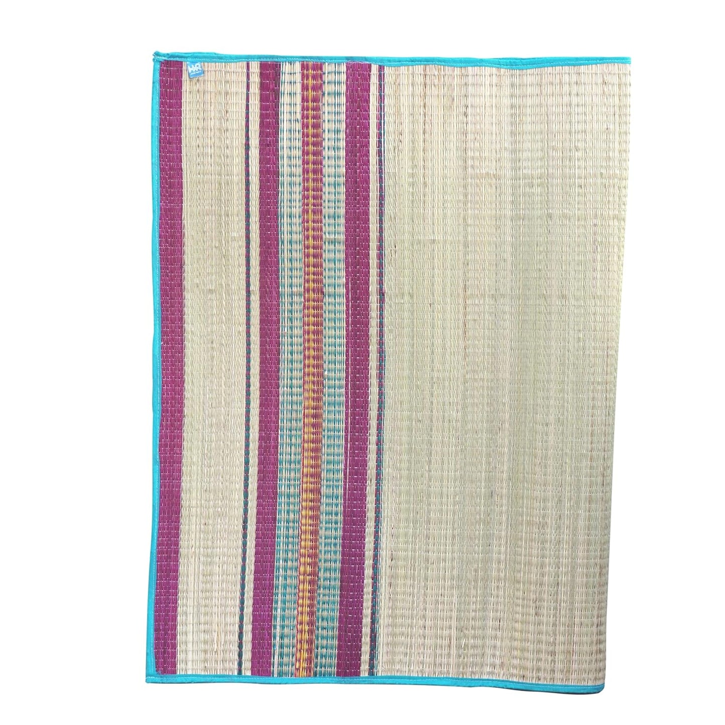 4x6ft korai grass mat for sleeping on floor Red stripped mat